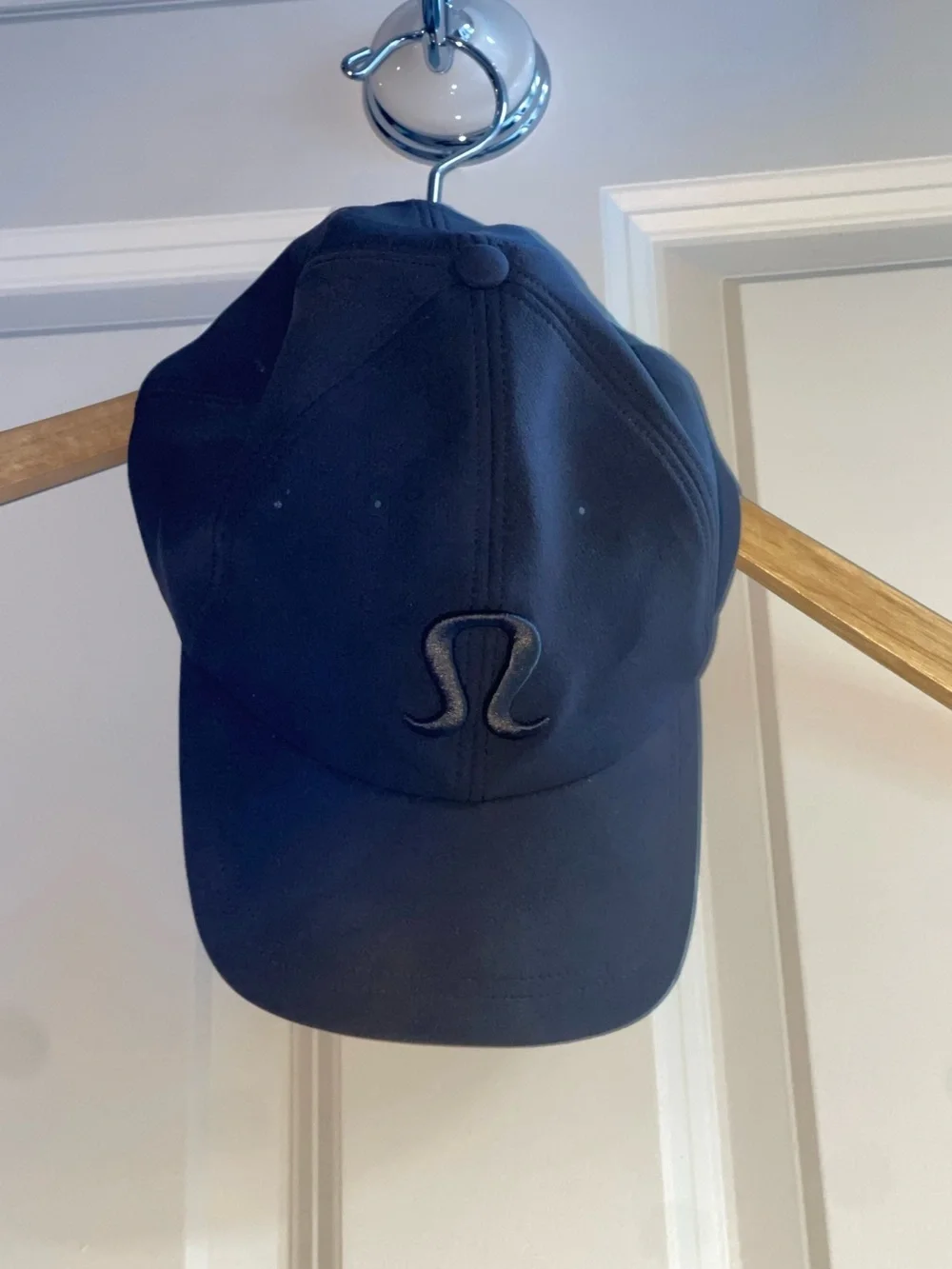 LULULEMON DAYS SHADE BALL CAP IN BLACK LARGE LOGO EVERYDAY BASEBALL HAT MENS O/S